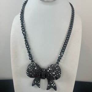 #19 Elegant Black Bow Necklace